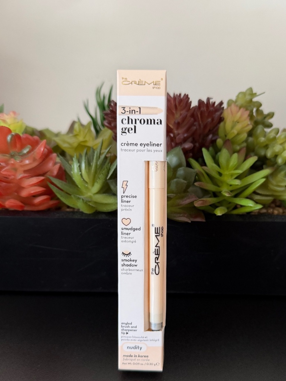 The Crème Shop 3-in-1 Chroma Gel Eyeliner Nudity NIB